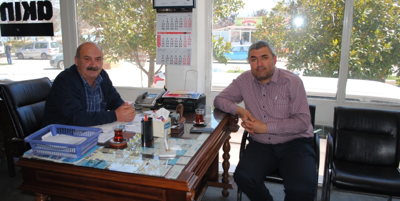 ŞAKİR AKSÖZ GAZETEMİZİ ZİYARET ETTİ