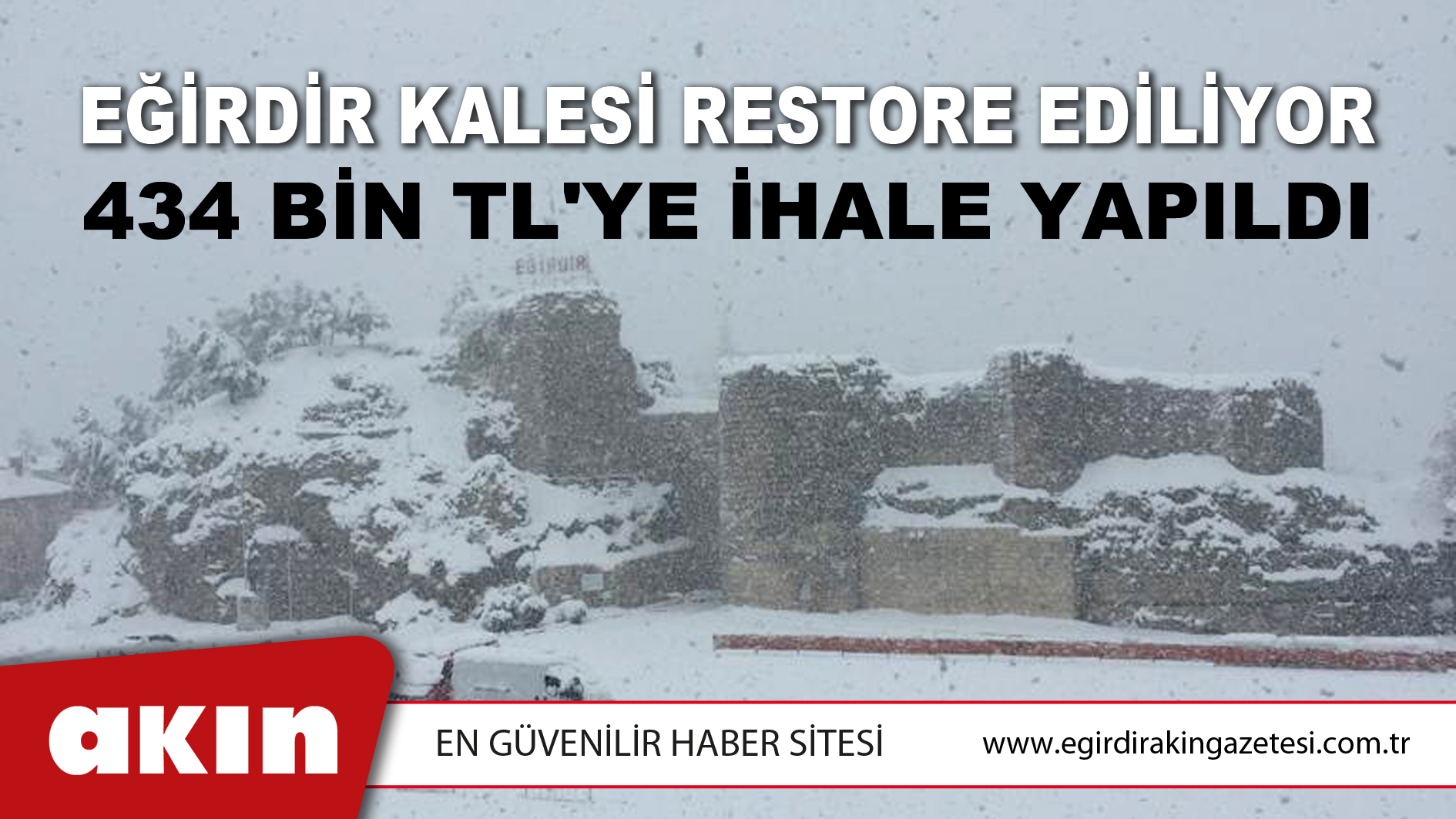  Eğirdir Kalesi Restore Ediliyor