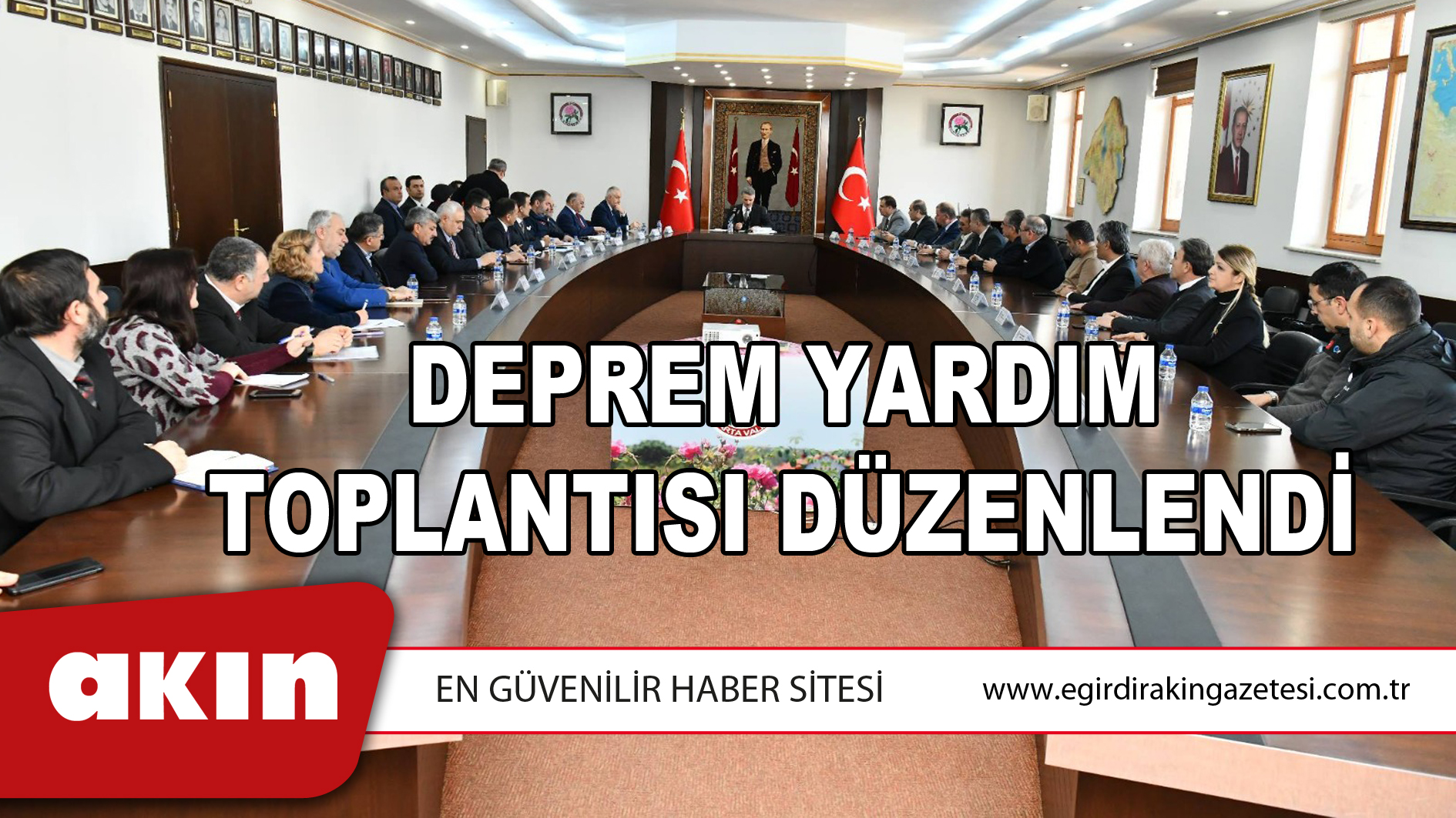 Deprem Yardım Toplantısı Düzenlendi