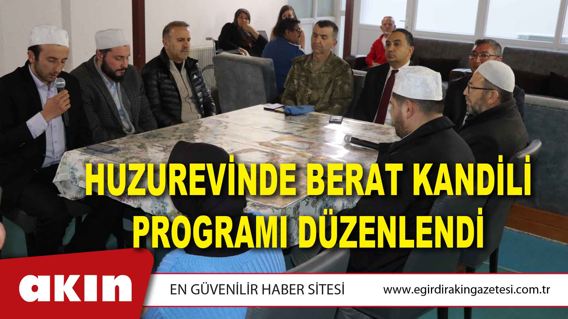 Huzurevinde Berat Kandili Programı Düzenlendi