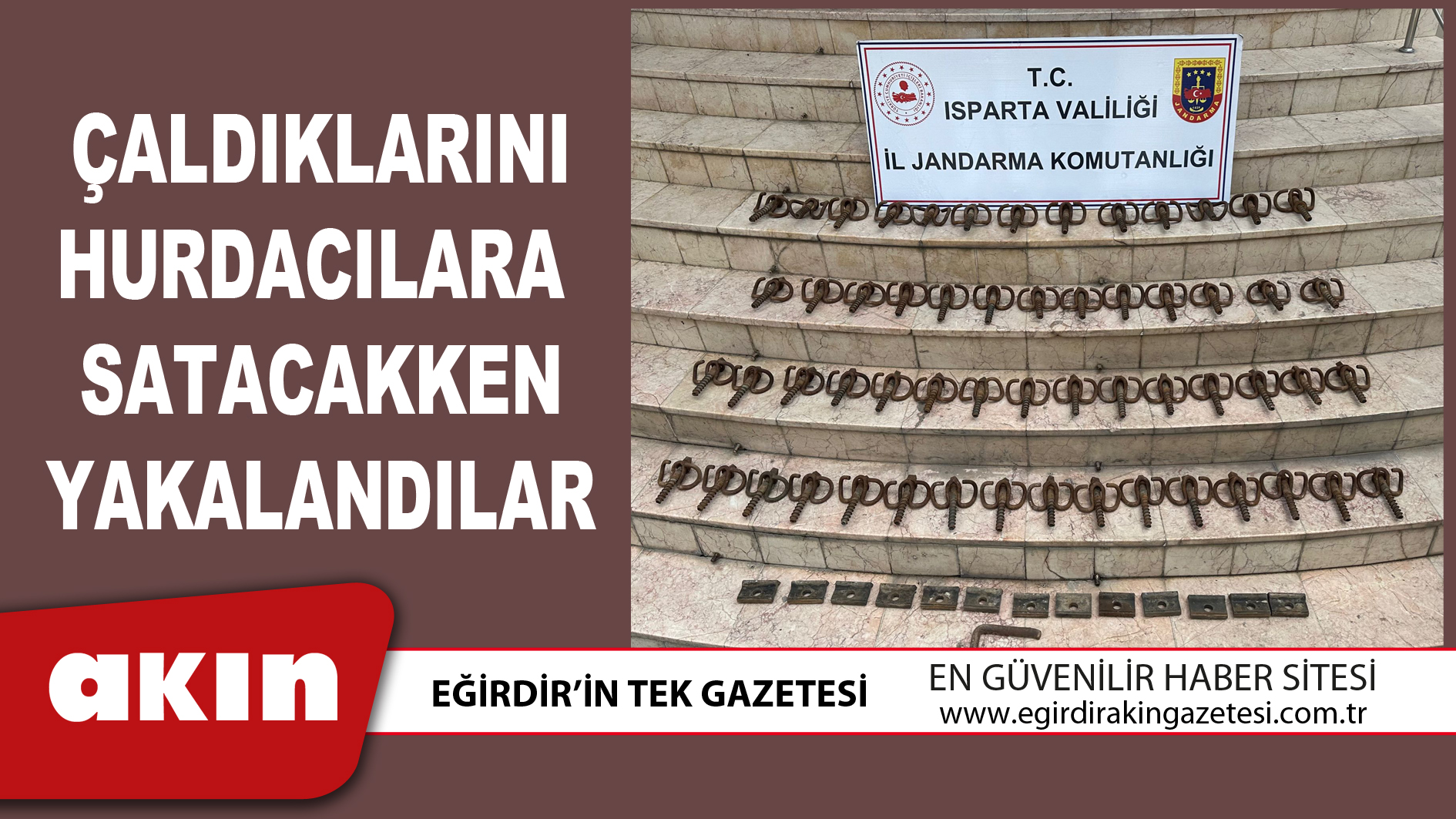 Çaldıklarını Hurdacılara  Satacakken Yakayı Ele Verdiler