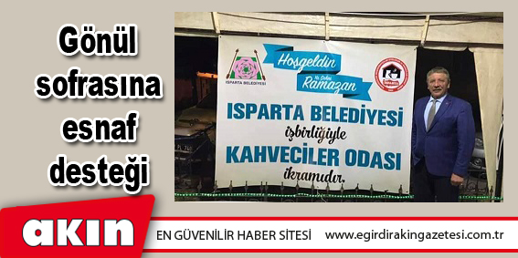 Gönül sofrasına esnaf desteği 
