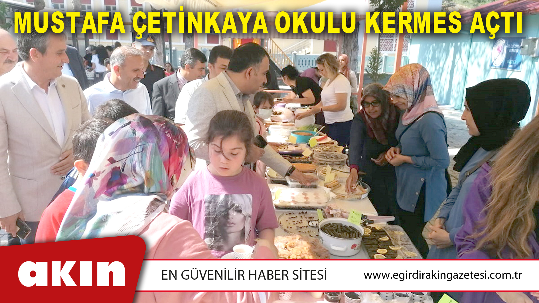 MUSTAFA ÇETİNKAYA OKULU KERMES AÇTI