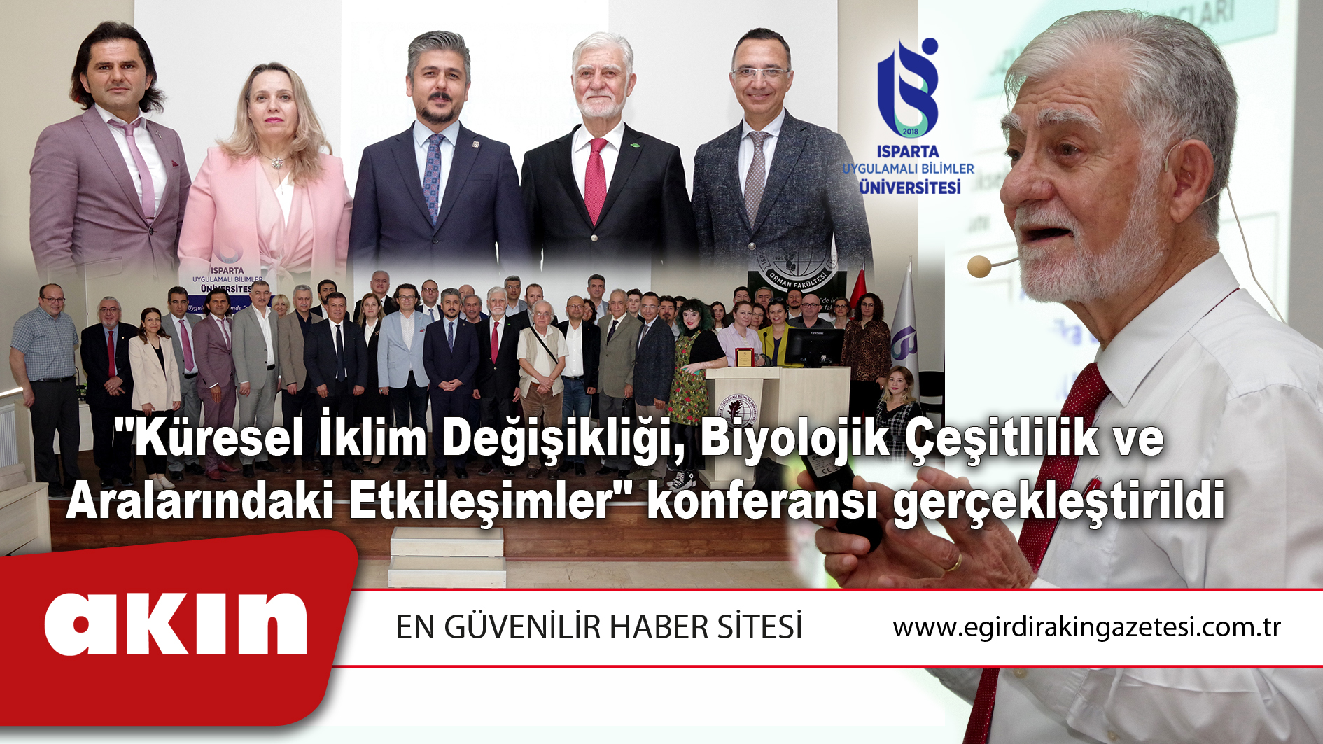 eğirdir haber,akın gazetesi,egirdir haberler,son dakika,ISUBÜ'de Konferans