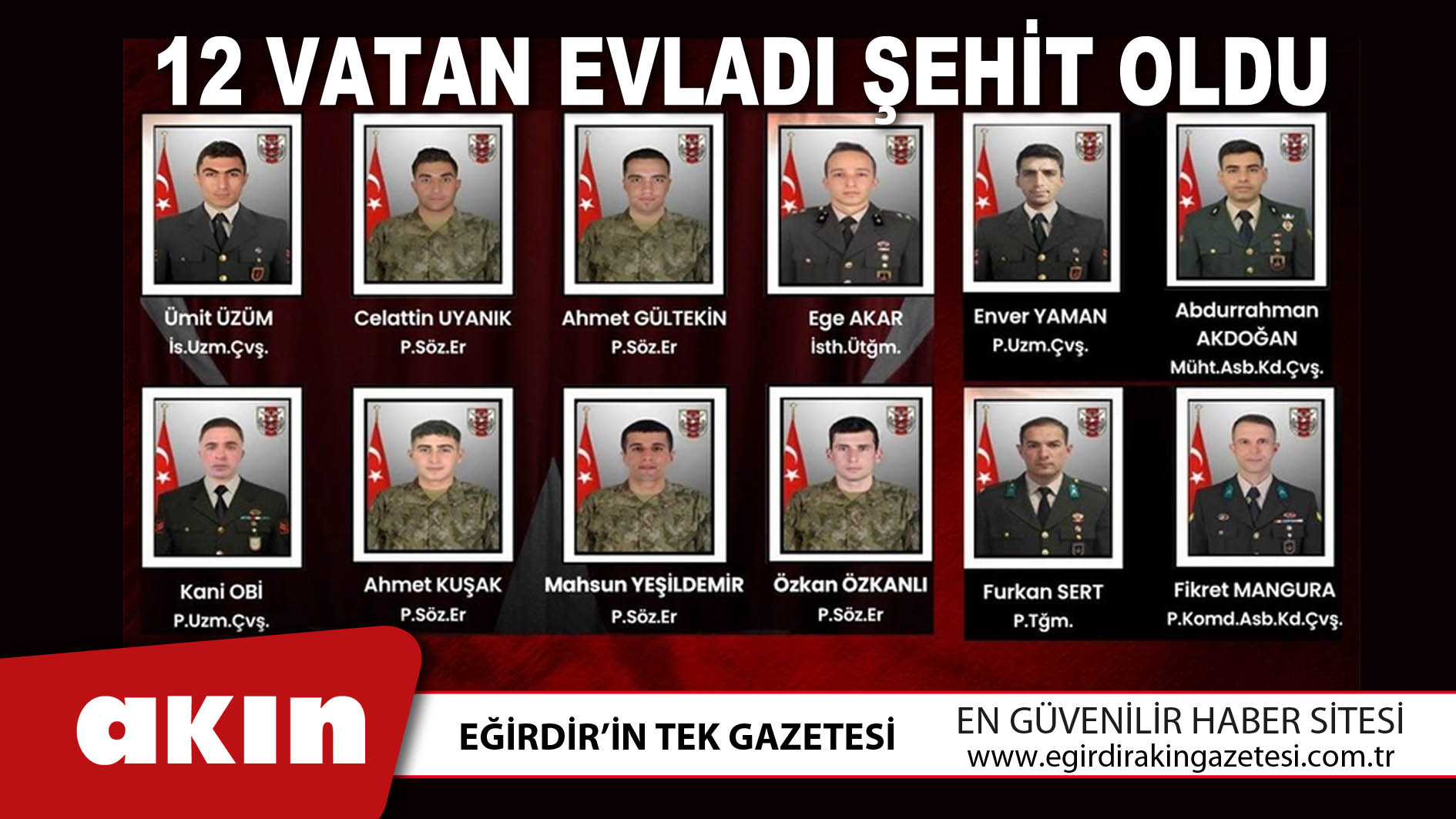 Pençe-Kilit Harekâtı'nda Acı Kayıp