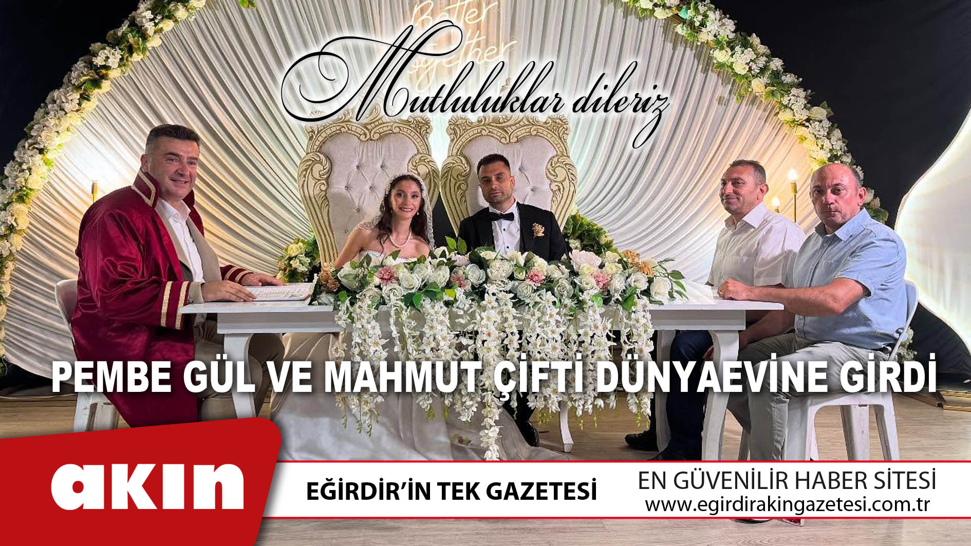 Pembe Gül Ve Mahmut Çifti Dünyaevine Girdi