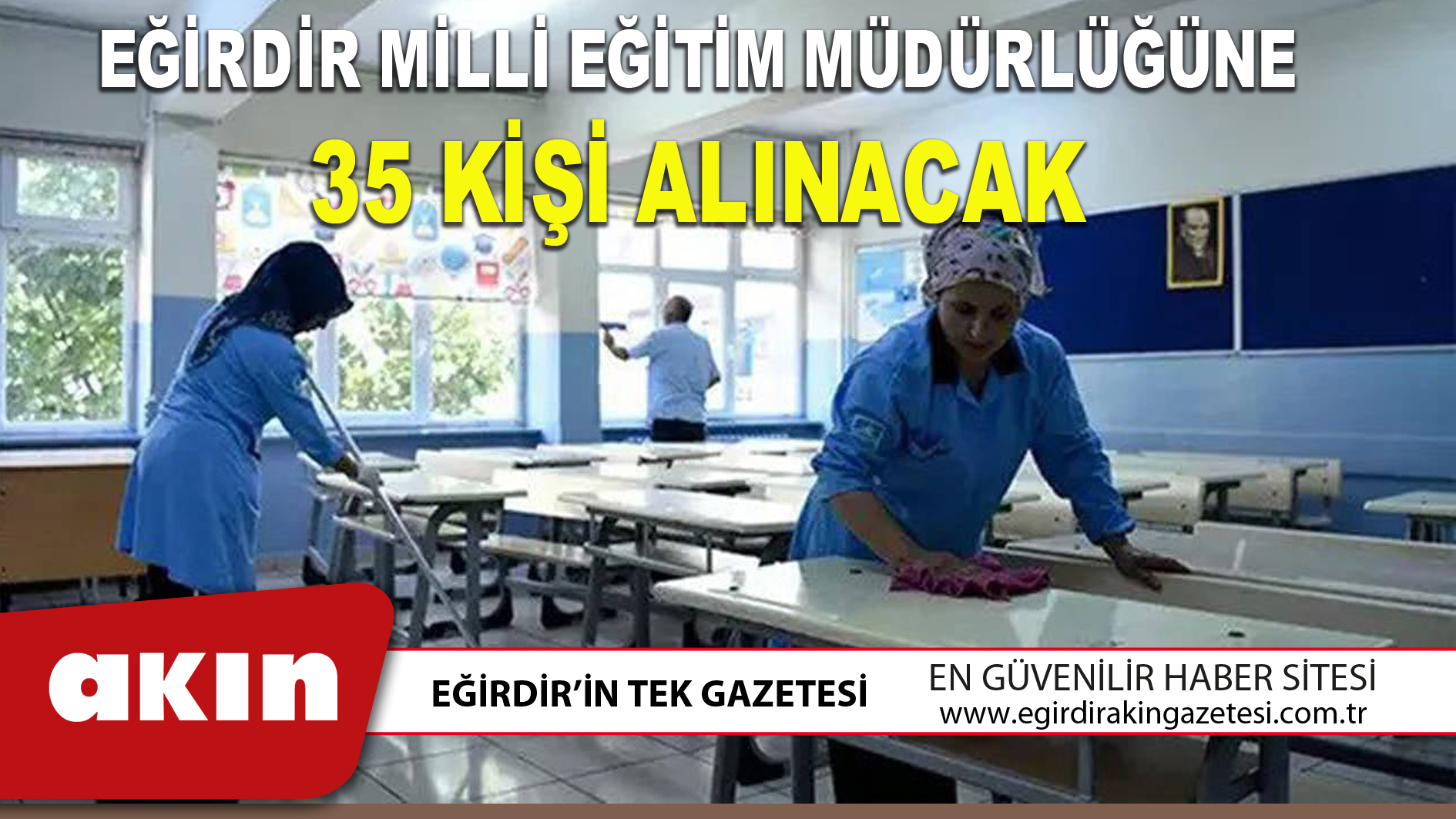 EĞİRDİR MİLLİ EĞİTİM MÜDÜRLÜĞÜNE 35 KİŞİ ALINACAK