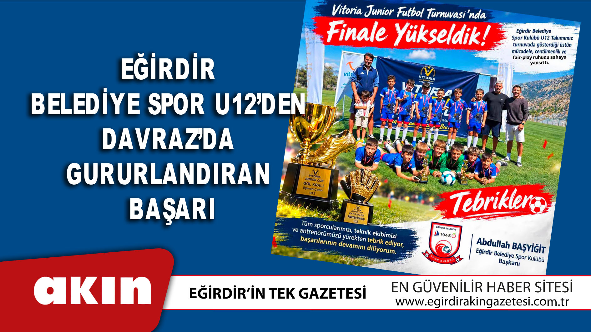 eğirdir haber,akın gazetesi,egirdir haberler,son dakika,Eğirdir Belediye Spor U12’den Davraz’da Gururlandıran Başarı