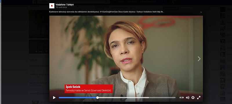 Vodafone Önce Kadın Programının tanıtım filminde bir Eğirdirli?