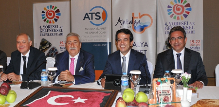 Yöresel ürünler 19-22 Eylül'de Antalya'da buluşacak