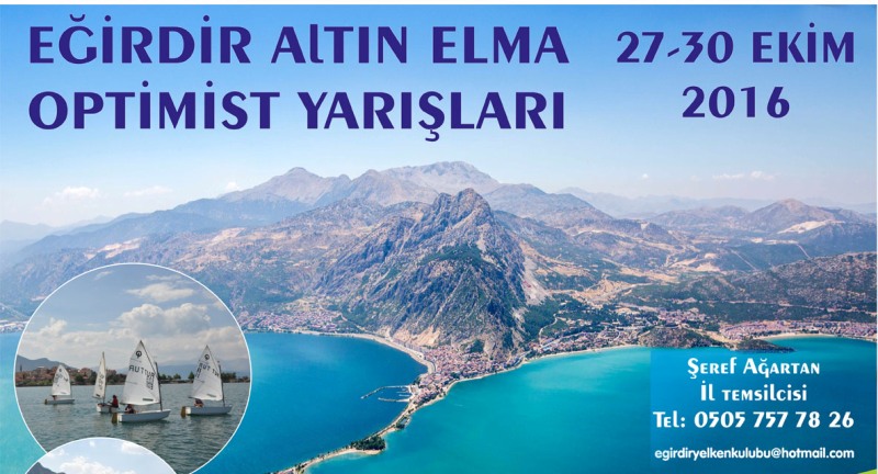 ?Eğirdir Altın Elma Optimist? yarışmalarının programı belli oldu
