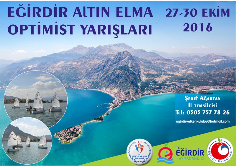Altın Elma Optimist Yelken Yarışları 27-30 Ekim?de Eğirdir?de Yapılacak