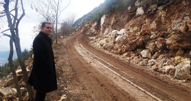 Kaymakam AKDAŞ, Akpınar Köyü Yol Genişletme Çalışmasında İncelemelerde Bulundu