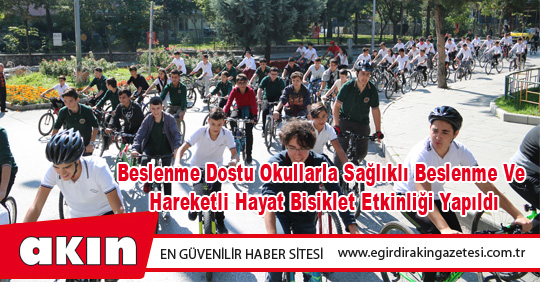 Sağlıklı Beslenme Ve Hareketli Hayat Bisiklet Etkinliği Yapıldı