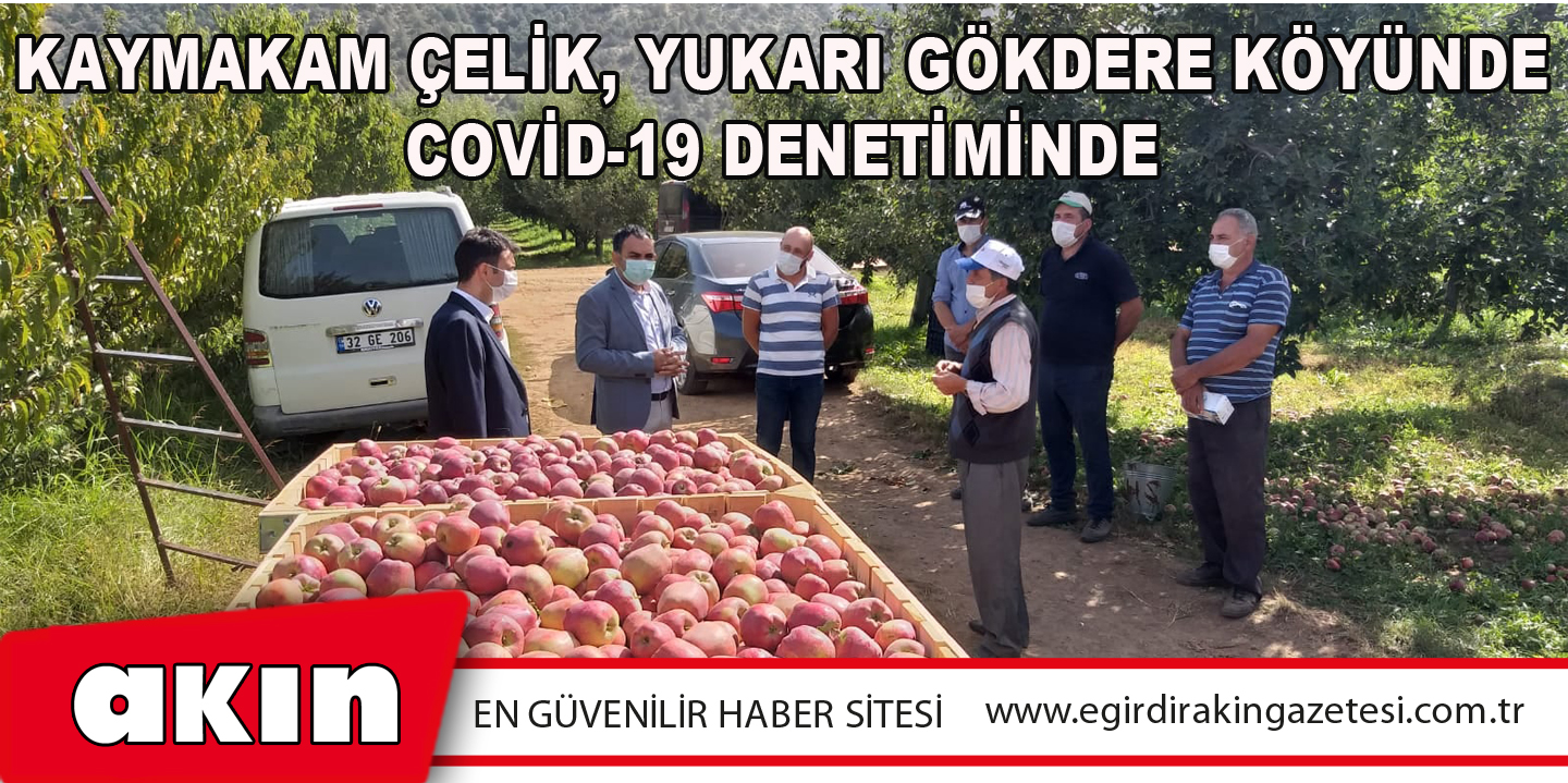 Kaymakam Çelik, Yukarı Gökdere Köyünde Covid-19 Denetiminde