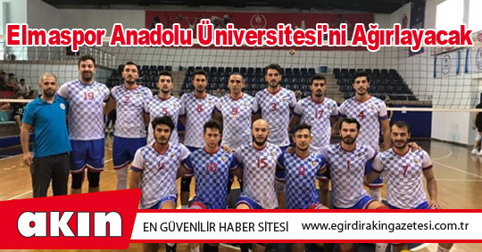 Eğirdir Elmaspor Anadolu Üniversitesi'ni Ağırlayacak