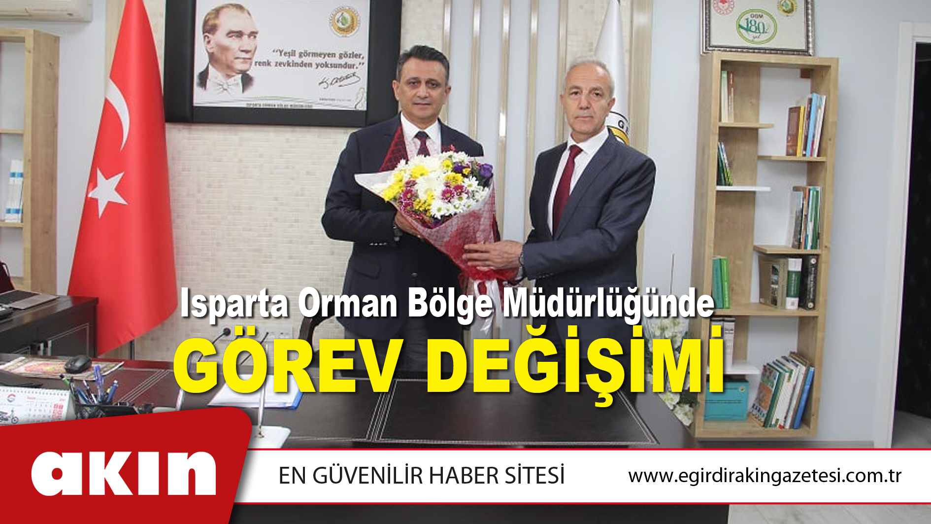 Isparta Orman Bölge Müdürlüğünde Görev Değişimi