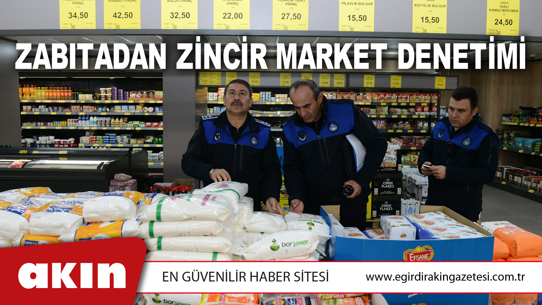 Zabıtadan Zincir Market Denetimi