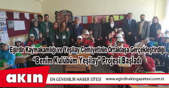 eğirdir haber,akın gazetesi,egirdir haberler,son dakika,Eğirdir Kaymakamlığı ve Yeşilay Cemiyetinin Ortaklaşa Gerçekleştirdiği “Benim Kulübüm Yeşilay” Projesi Başladı