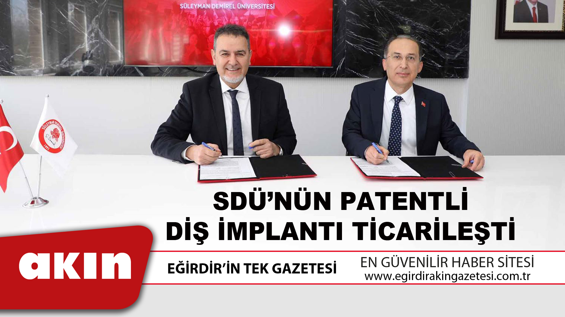 SDÜ’NÜN PATENTLİ DİŞ İMPLANTI TİCARİLEŞTİ
