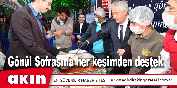 Gönül Sofrasına her kesimden destek