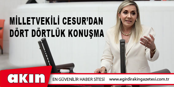 Milletvekili Cesur’dan Dört Dörtlük Konuşma