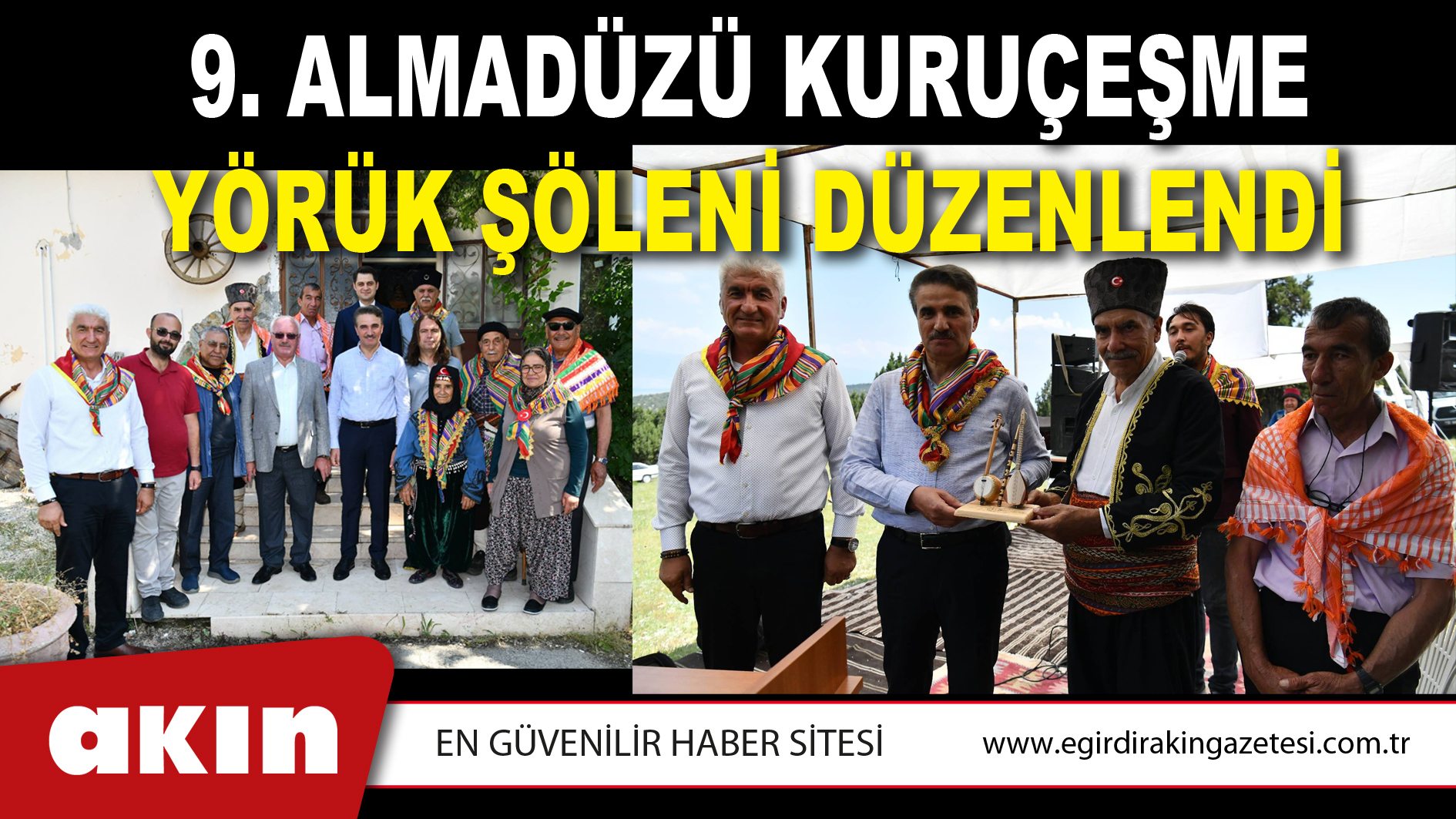 9.ALMADÜZÜ KURUÇEŞME YÖRÜK ŞÖLENİ DÜZENLENDİ