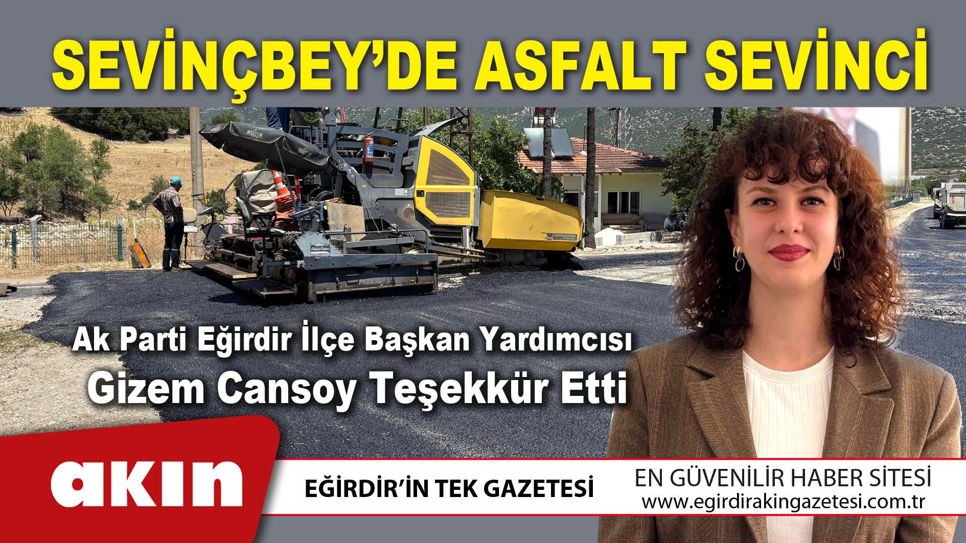 Sevinçbey’de Asfalt Sevinci