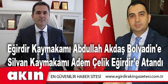 Kaymakam Abdullah Akdaş Bolvadin'e Atandı