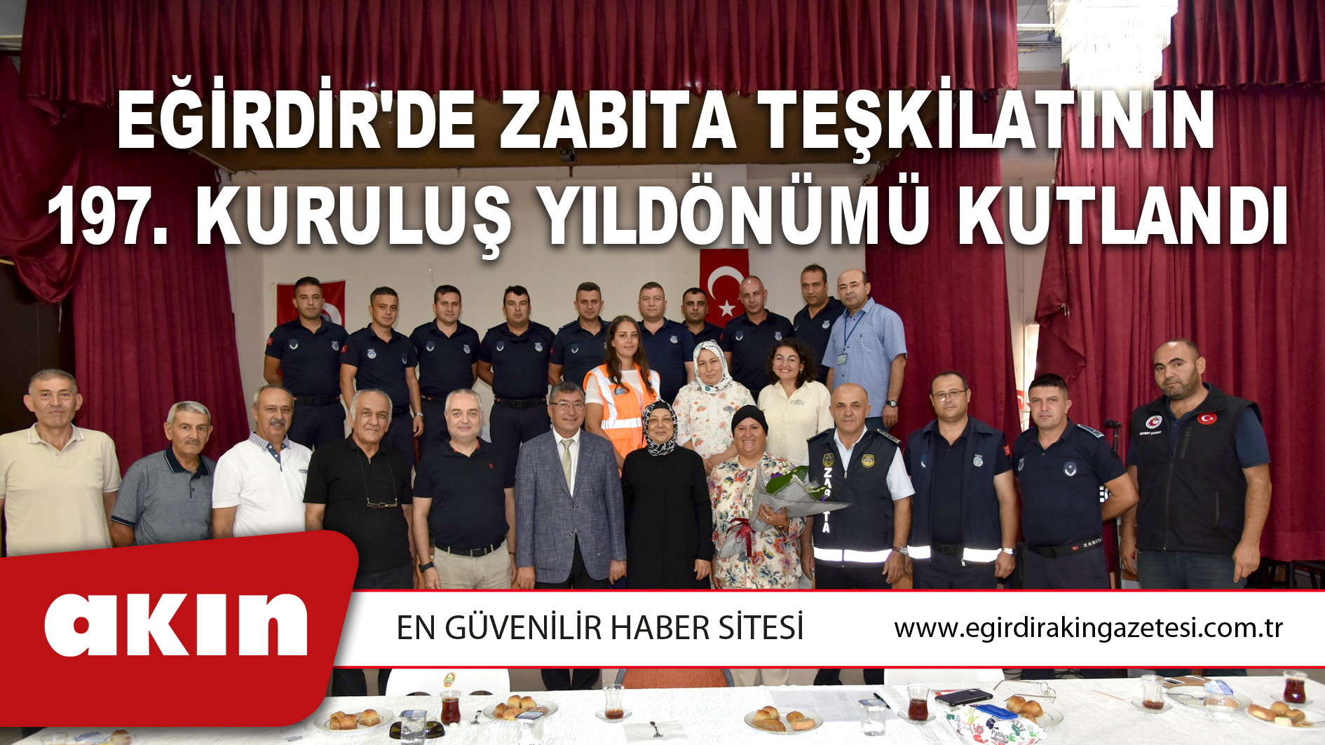 Eğirdir'de Zabıta Teşkilatının 197. Kuruluş Yıldönümü Kutlandı