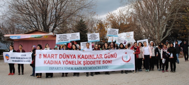 Eğirdir ?Kadına Şiddete Hayır? Dedi?