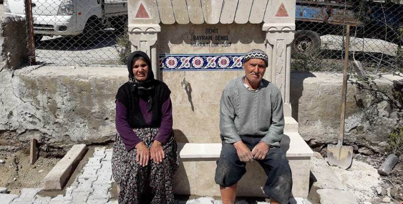 Şehidimiz Bayram ŞENOL Adına Köyünde Çeşme Yapıldı