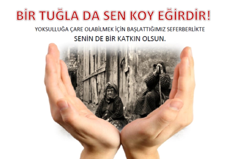 Eğirdir?de Yardım Seferberliği; ?Bir Tuğla da Sen Koy Eğirdir?
