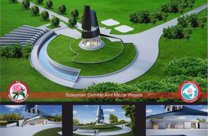 Demirel'in Anıt Mezarı Projesi Isparta Valiliğine Teslim Edildi
