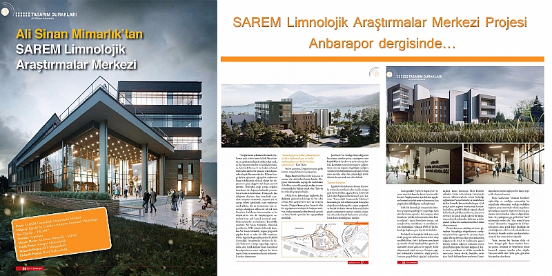 SAREM Limnolojik Araştırmalar Merkezi Projesi Anbarapor dergisinde...