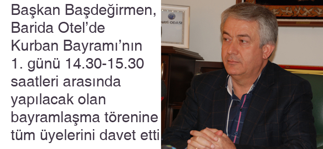 ITSO'dan bayramlaşmaya davet