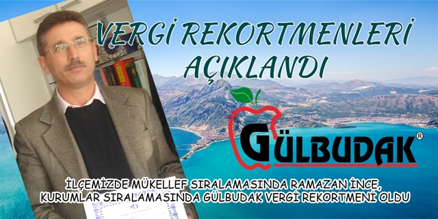 VERGİ REKORTMENLERİ AÇIKLANDI