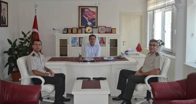 Asker Alma Bölge Başkanı Albay BOZKURT, Kaymakam AKDAŞ?ı Makamında Ziyaret Etti