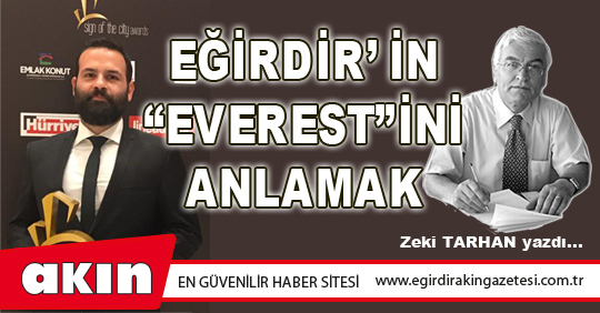 Eğirdir’in “Everest”ini Anlamak