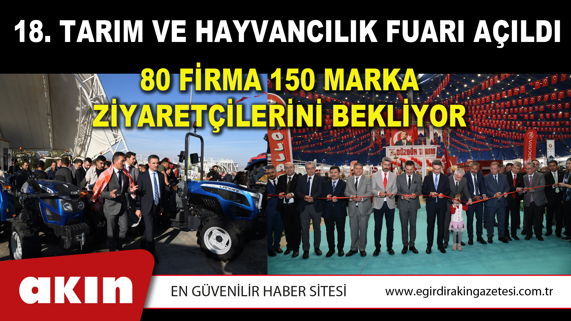 18.TARIM VE HAYVANCILIK FUARI AÇILDI