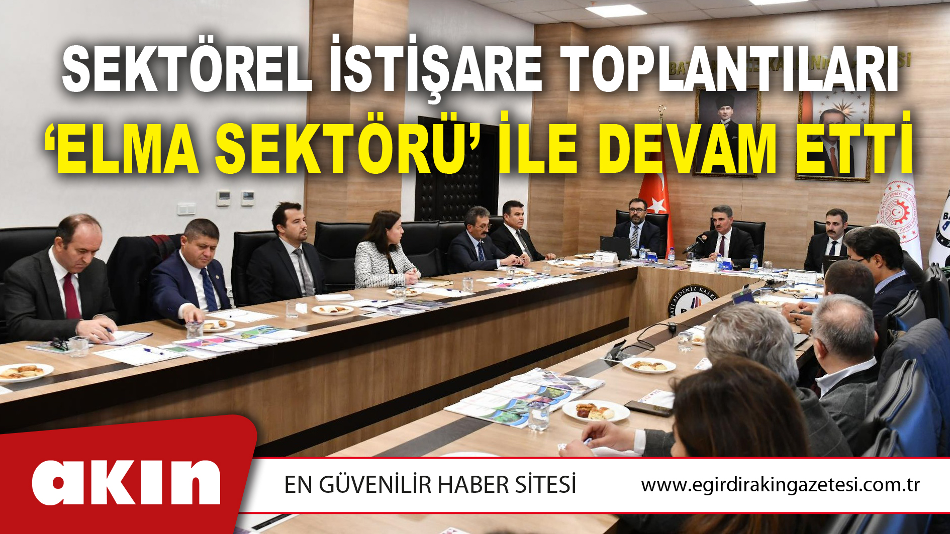 Sektörel İstişare Toplantıları ‘Elma Sektörü’ İle Devam Etti