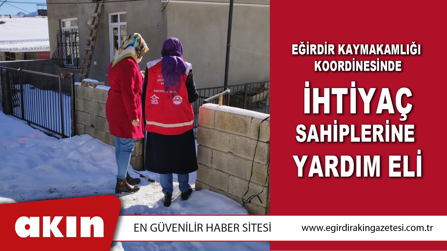 Eğirdir Kaymakamlığı Koordinesinde İhtiyaç Sahiplerine Yardım Eli
