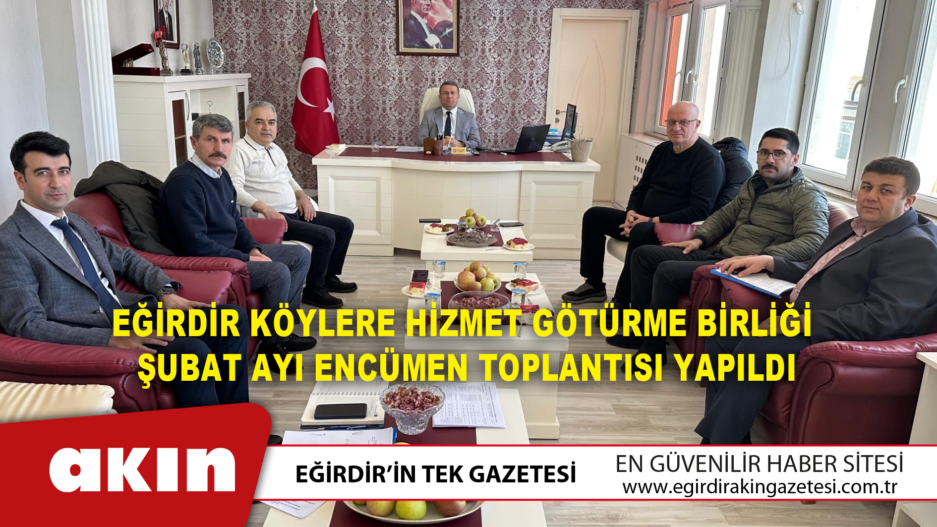 Eğirdir Köylere Hizmet Götürme Birliği Encümen Toplantısı Yapıldı