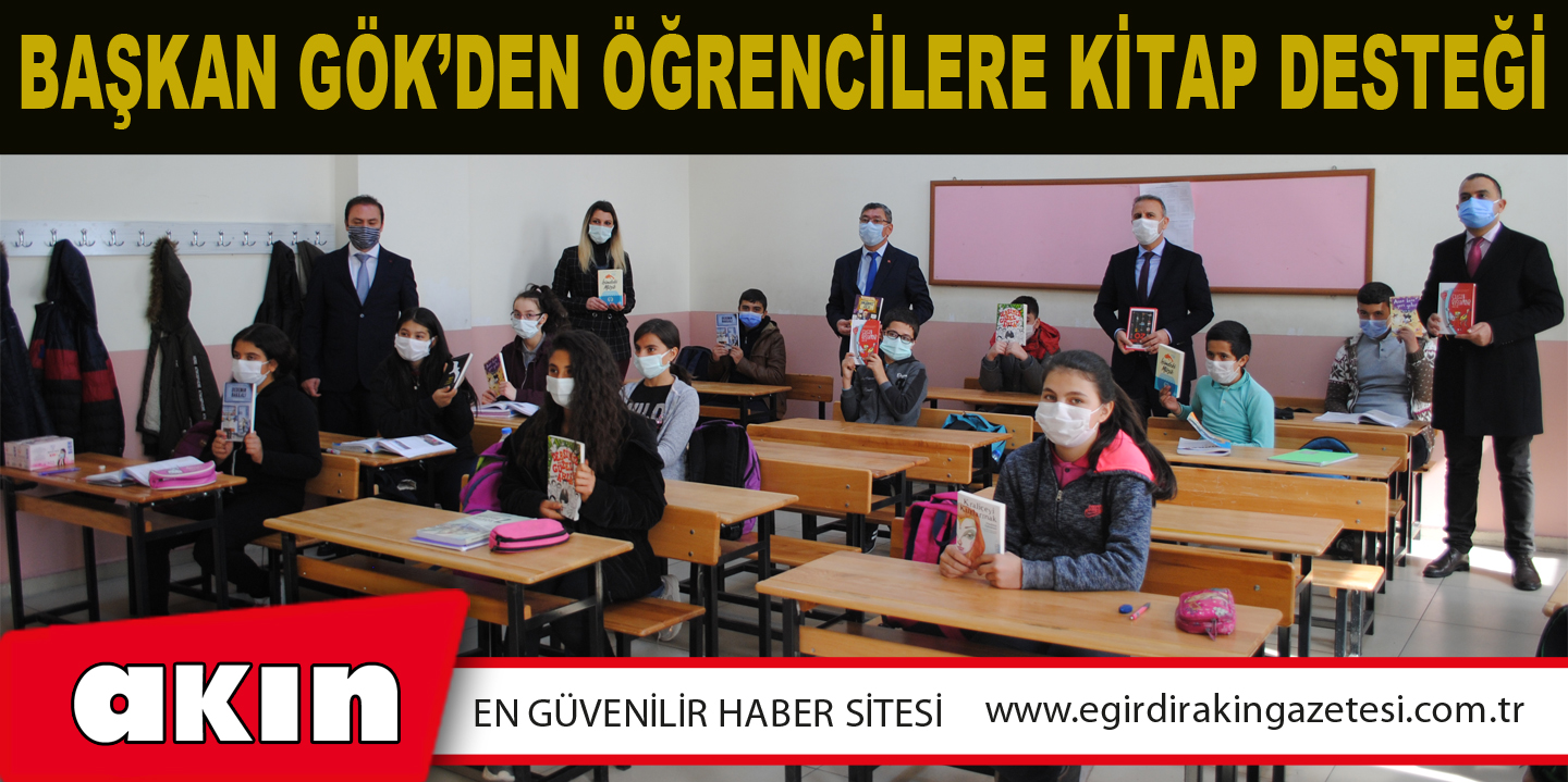 BAŞKAN GÖK’DEN ÖĞRENCİLERE KİTAP DESTEĞİ