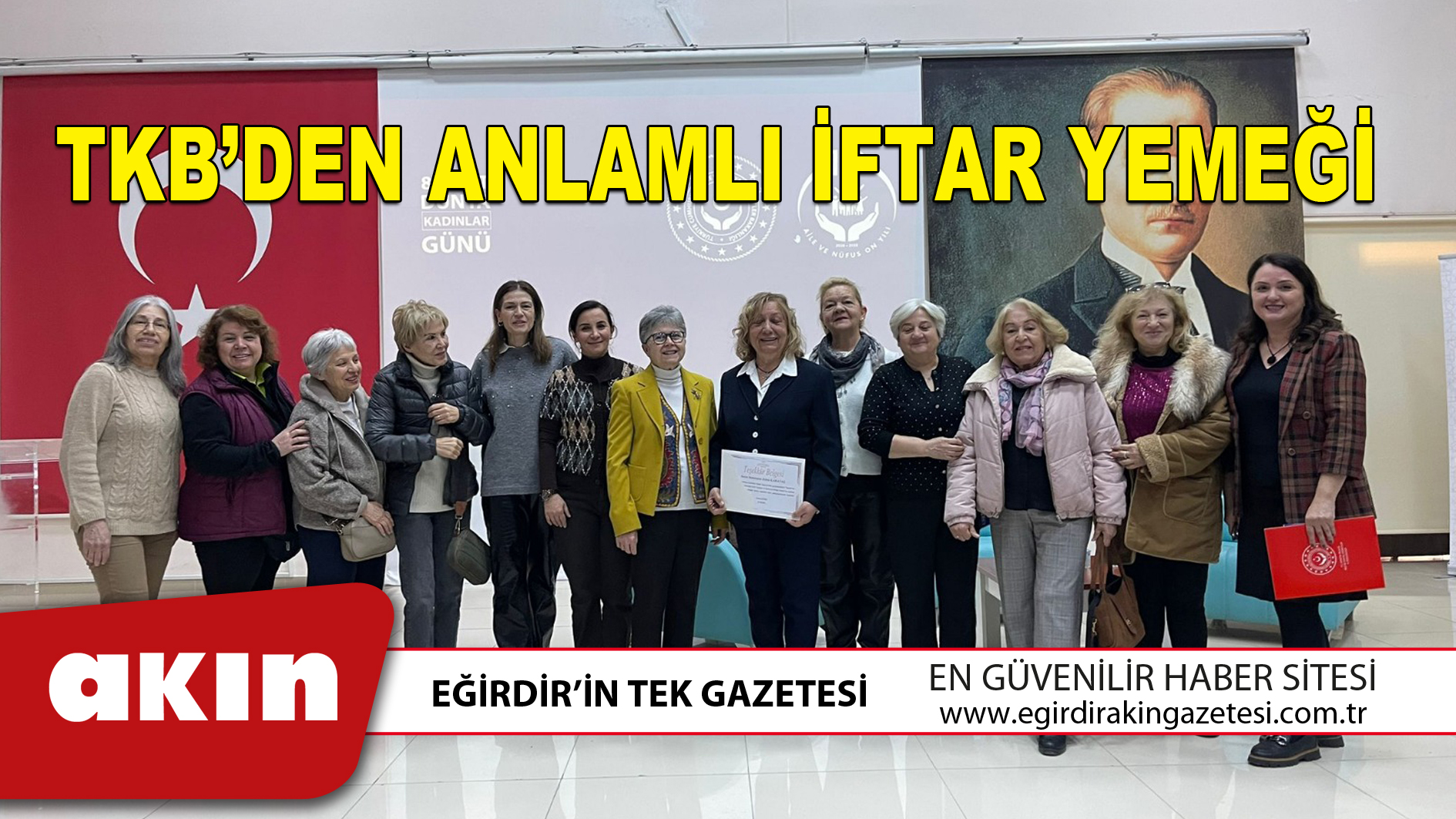 TKB’DEN ANLAMLI İFTAR YEMEĞİ