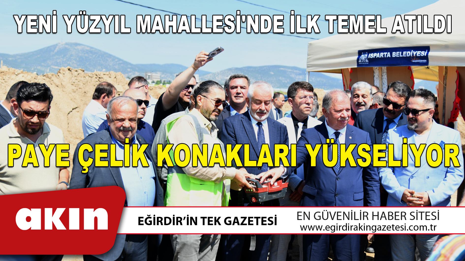YENİ YÜZYIL MAHALLESİ'NDE İLK TEMEL ATILDI