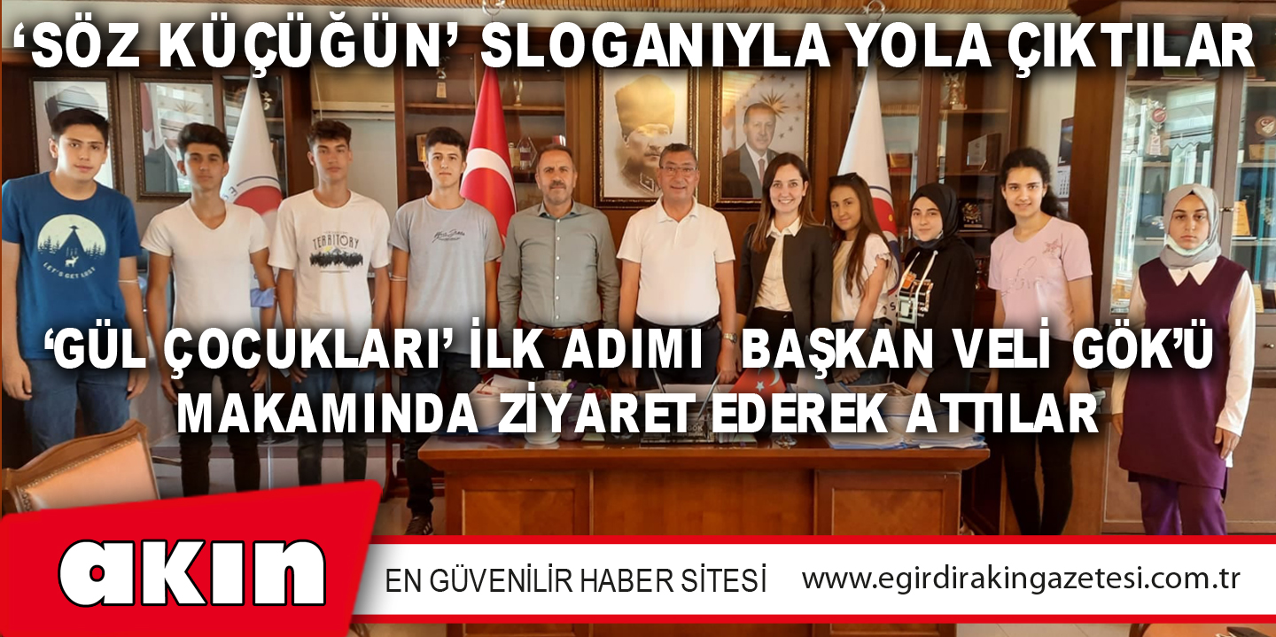 ‘SÖZ KÜÇÜĞÜN’ SLOGANIYLA YOLA ÇIKTILAR