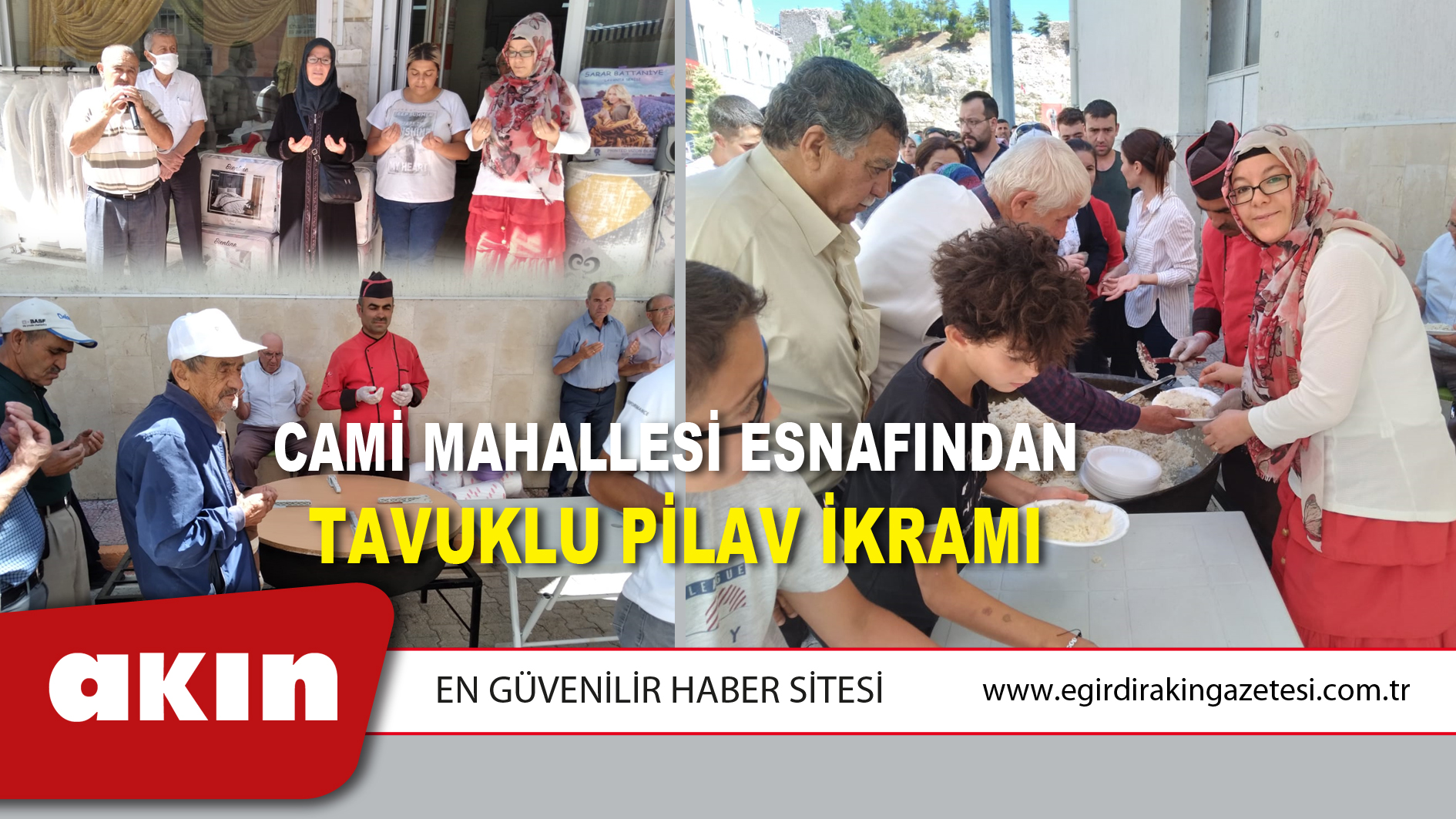 Cami Mahallesi Esnafından Tavuklu Pilav İkramı