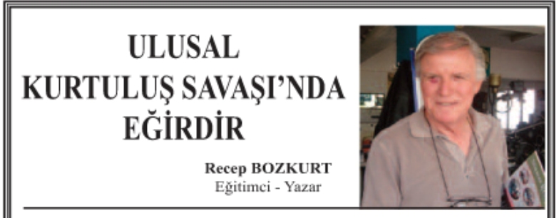 ULUSAL KURTULUŞ SAVAŞI?NDA EĞİRDİR