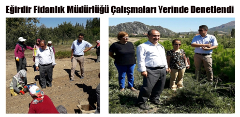 Eğirdir Fidanlık Müdürlüğü Çalışmaları Yerinde Denetlendi